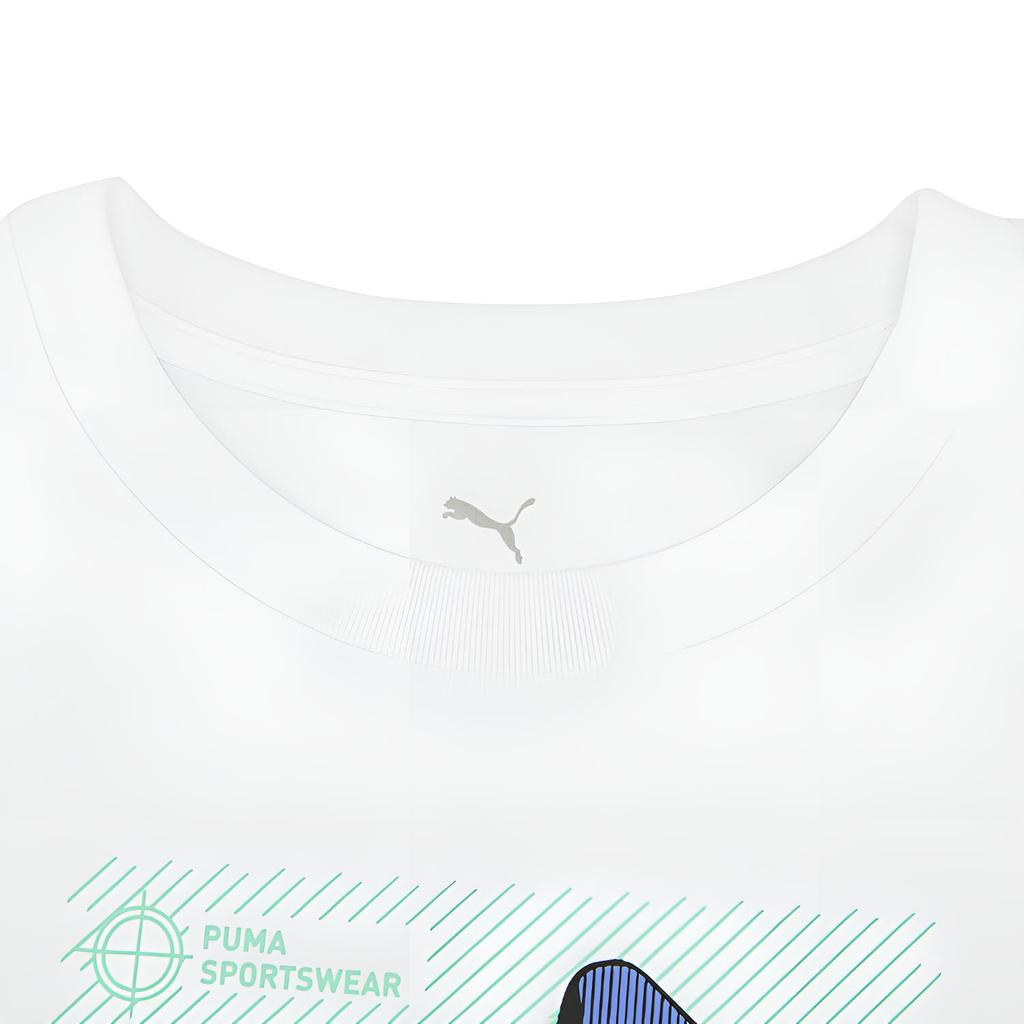 Puma Graphic Knit Crew Neck Short Sleeve T-Shirt Unisex tops 695809-02
