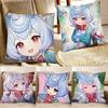 1pc Cartoon Anime Game Genshin Impact Sigewinne Pillow Case Fashion Square Pillowcase Bedroom Sofa Room Ins Decoration Leisure