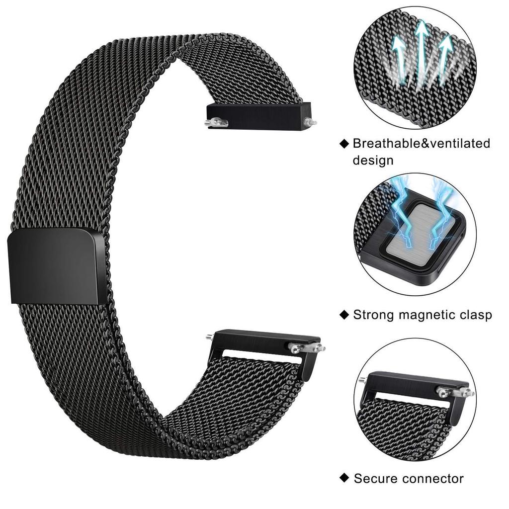 Metal Strap for Fossil Gen 6 5E 5 Lite 4 3 Q Carlyle HR Hybrid 42mm 44mm 45mm Magnetic Watchband Stainless Steel WristBand