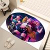 1pc Kpop Hunter8 Print Area Rug - Soft, Washable Non-Slip Indoor Mat, Living Room, Home Office Decorative Rug,Office Decorative