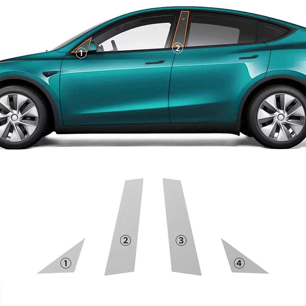 For Tesla Model Y Juniper 2025 2026-UP PPF Car Film Protective Film Front Door Rear Door Extended Bumper Lamp Car TPU Vinyl Wrap