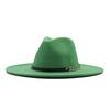 Autumn and winter top hat British classic jazz hat woolen hat big brim cm flat edge top hat