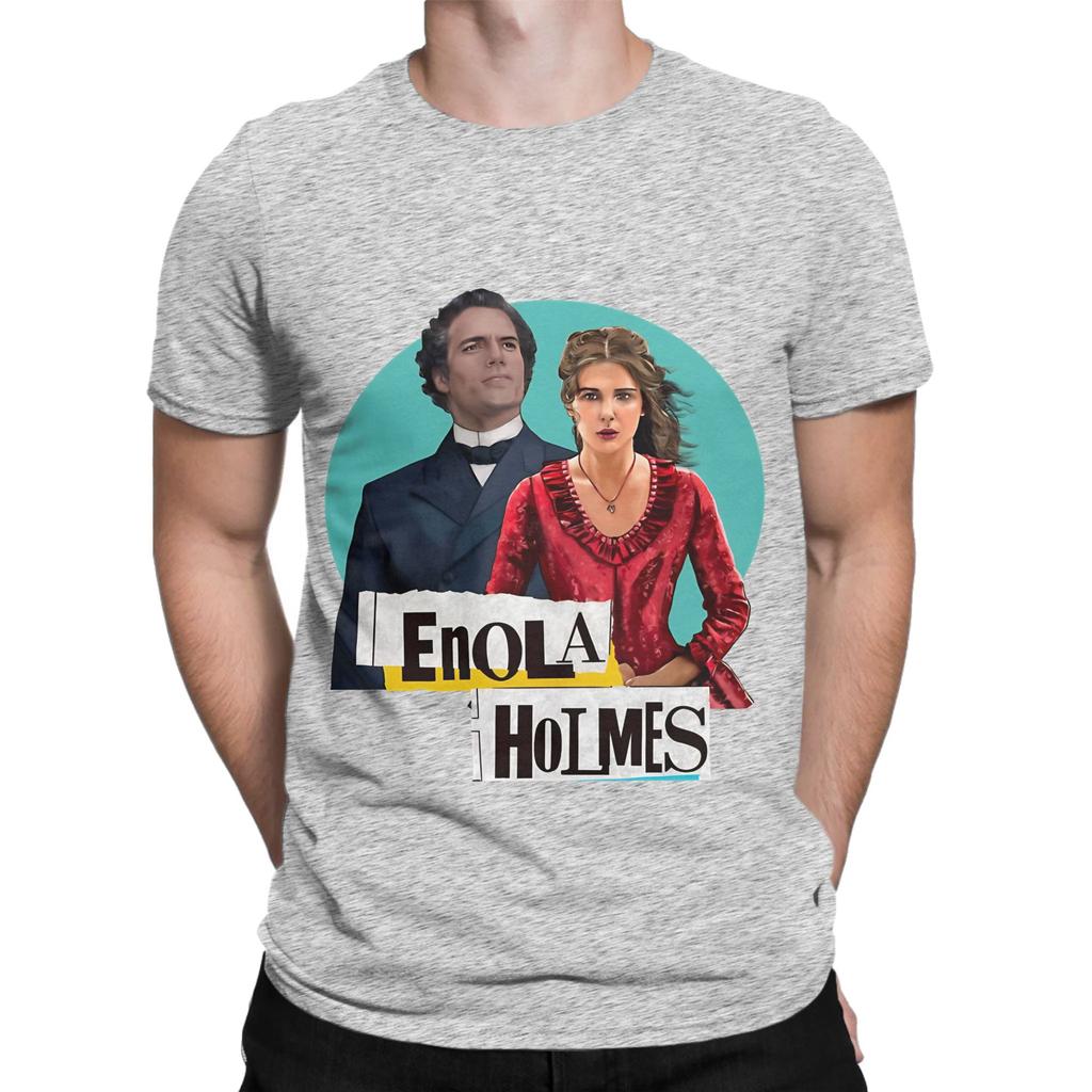 Enola und Die Enola Holmes Geheimnisse Lustiges 100% Baumwolle T-Shirt Die Enola Holmes Geheimnisse Oberteile T-Shirts Für Unisex