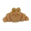 Korean Style Croissant Hair Claw Funny Headwear French Diamond Crab Clip Coffee Kawaii Acetic Acid Shark Clip Hair Accessories