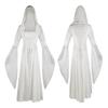 Fashion Style Medieval Hooded Dress Cos Costume Retro Style Weddings Girdle Dress Cosplay Clothing