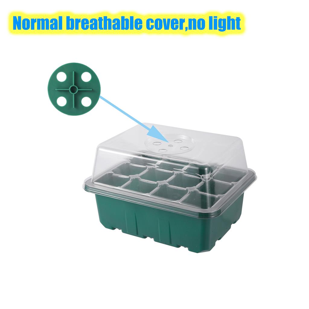 Plants LED Growing Light Germination Box Seed Starter Seedling Tray Nursery Planter Gardening Adjustable Ventilation Cultivation