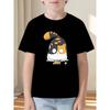 European Sizes A Stylish New Print T-Shirt for Boys And Girls, This Cool And Creative Casual T-Shirt Is a Fun Holiday Gift
