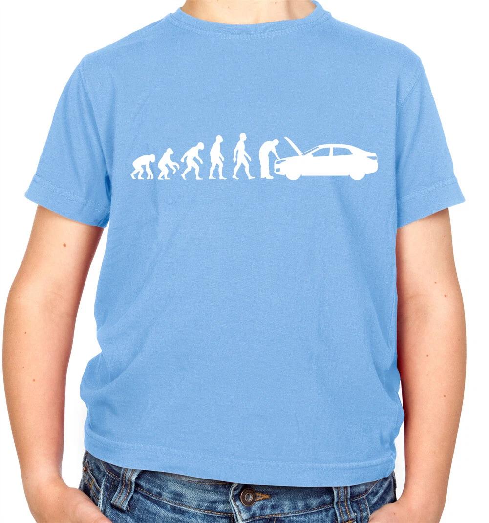 Evolution Of Man Car Mechanic - Kids T-Shirt - Mechanics Cars Tools 100