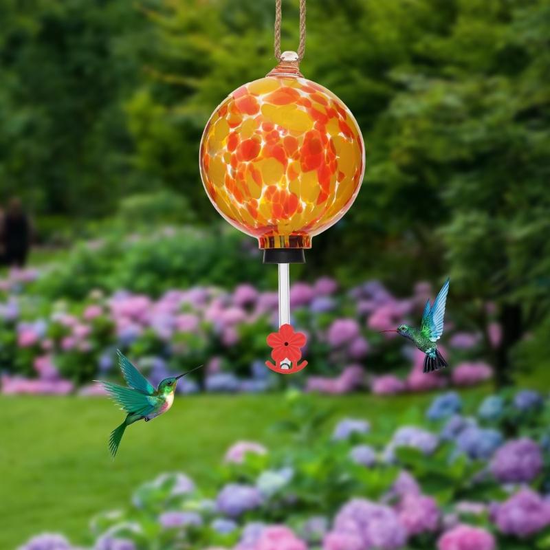 Outdoor Hummingbird Feeder Shatterproof Plastic Design Multiple Port Access Hanging Bird Water Dispenser Leakproof Seal
