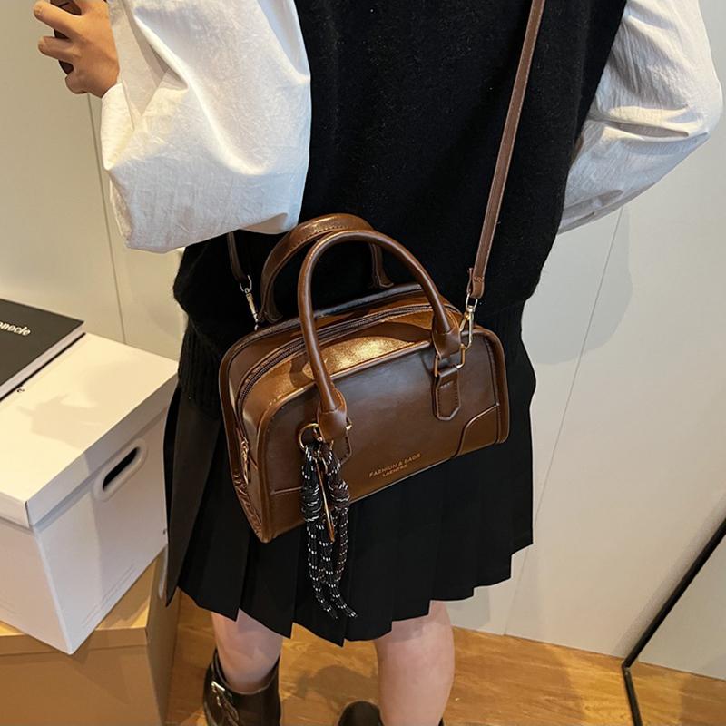 Retro Minimalist Small Square Crossbody Bag Spring Summer New Handheld Women's Fashion Versatile Quality Handbag