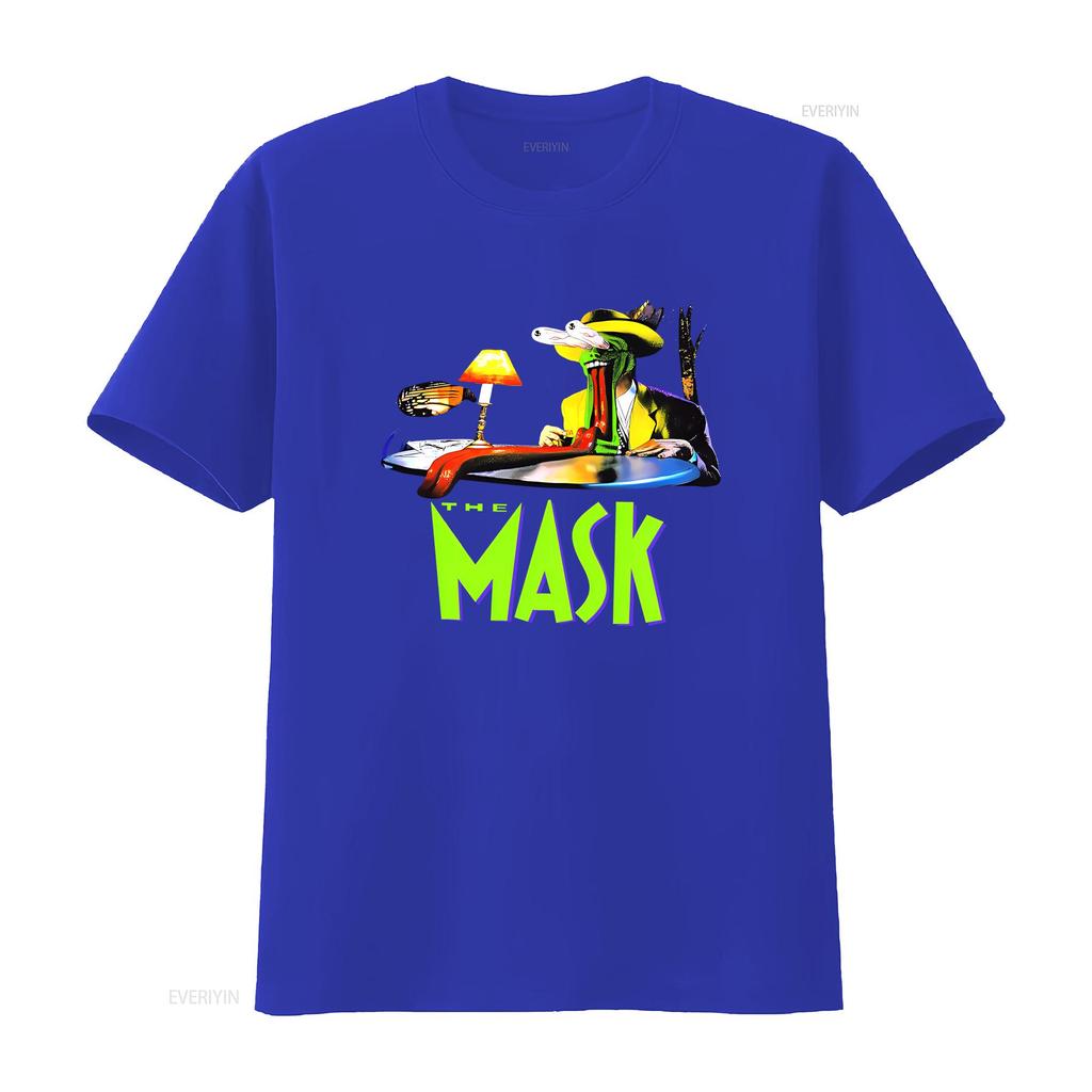 NUOVA RARA THE MASK FILM JIM CARREY 1994 VINTAGE Maglietta vintage Lavata streetwear Top elasticizzato Per l'uso quotidiano Leggermente