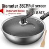 Stainless Steel Non-Stick Wok for Induction and Gas Cooking