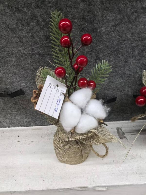 

Artificial Plants Flower HotSale Home Room Festival Outdoor Garden Wedding Table Decor Cute Christmas Tree For Family Gathering 2 pcs
