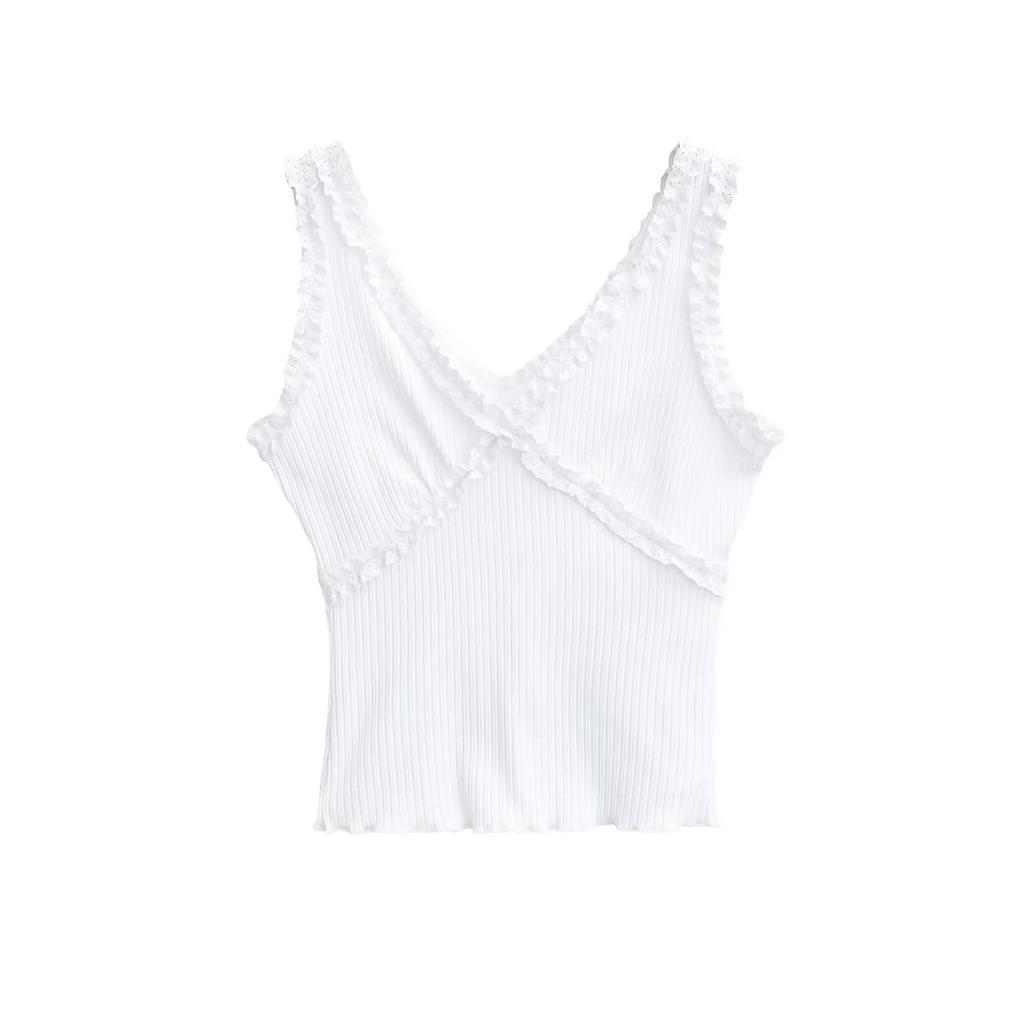 Women's Sweet Ruffle V-Neck Short Sleeve T-Shirt, Slimming Summer Base Layer Top 2025