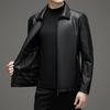 Genuine Leather Jacket Men's First Layer Sheepskin Men's Motorcycle Business Casual Autumn and Winter Leather Jacket Jacket