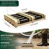 All-Weather Outdoor Shoe Cleaning Brush Durable Nylon Bristles Patio Shoe Brush Multifunctional Portable Shoe Mud Removal Brush