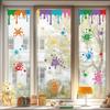 1 set Film Colorat PVC Impermeabil cu Efect Laser Stained Window Film Autocolante Statice Prismă Curcubeu Decalcomanii Electrostatice pentru Geam Culori 300x1200mm