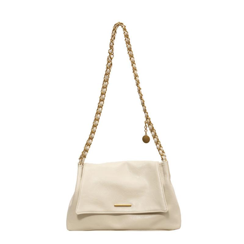 Stylish And Simple High Capacity Shoulder Bag For Women бежевый