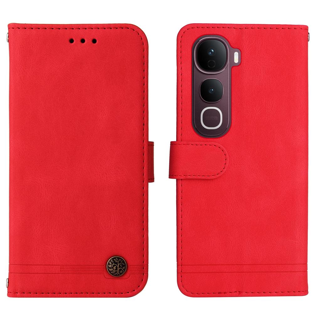 For vivo Y400 Pro 5G/vivo V40e 5G Leather Wallet Cases Skin Touch Phone Cover Stand with Strap