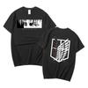 Japanese Anime T Shirt Scouting Legion Clothes Shingeki No Kyojin Tee Shirt Attack On Titan Giant Short-sleeve T-shir Unisex Women