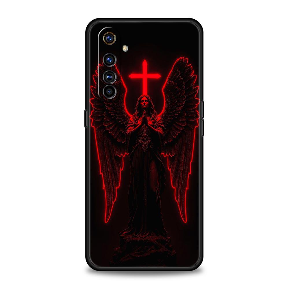 Cross Pattern Element Design Case For Realme C67 C63 C55 C53 C35 C25 C21 GT 2 3 5 6 10 11 12 13 Pro Plus 5G Soft TPU Phone Cover