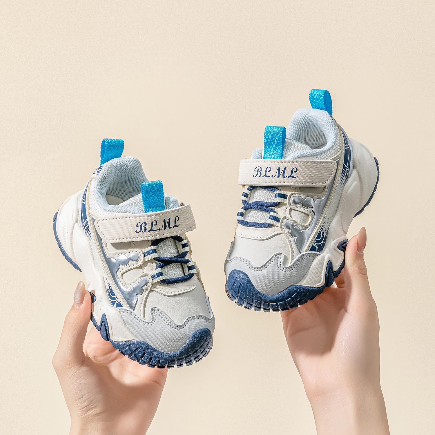 

Мальчиковые функциональные туфли, девичьи туфли для малышей, детская спортивная обувь на мягкой подошве 25 синий