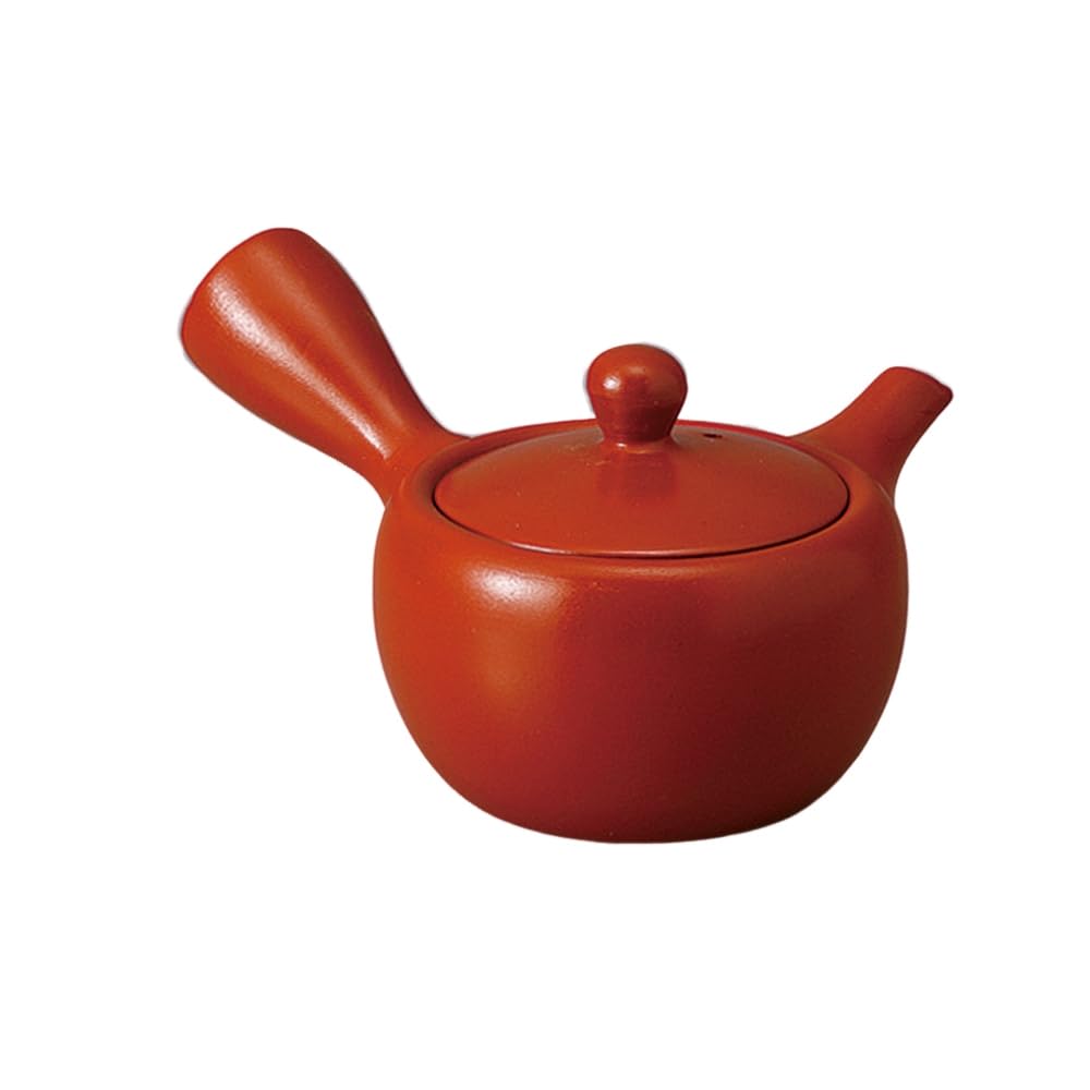 

Ale-net Teapot, 180cc, Red Clay, 1-go (1-go) Solid Color (Obi-meshi), Porcelain, Made in Japan, Stylish