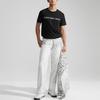 Calvin Klein Versatile Letter Print Comfortable Short Sleeve T-Shirt Unisex Tops Space-Black J321612-BEH