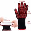 Anti-Cut Fireproof Oven Mitts Silicone Non-Slip Heat Resistant Kitchen Grilling Gloves Barbecue Cooking Baking Smoker Gloves