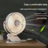 Dual-Use Ultra-Quiet USB Fan: Portable Clip-On for Dorm or Office, Rechargeable and Plug-In