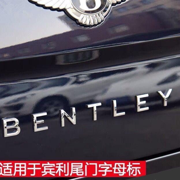 Auto Heckklappen Emblem Aufkleber Heck Buchstaben Abzeichen Decals für Neuen Bentley Flying Spur Continental GT Bentayga Mulsanne Zubehör
