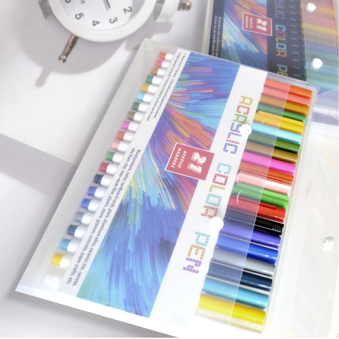 Large Capacity Quick-Drying Waterproof Acrylic Markers for Children s Graffiti & DIY Painting