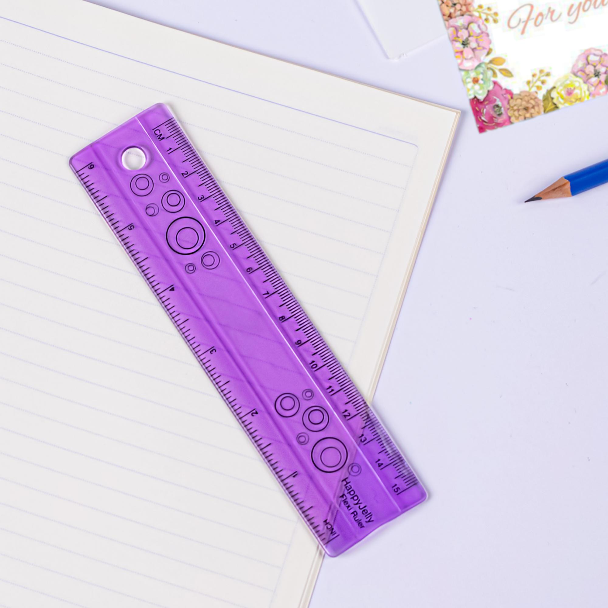 

Soft Ruler 15cm/30cm Flexible Ruler Inch And Metric Creative Stationery Drawing Ruler School Office Stationery Supply