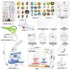 New Diy Button Maker Machine Badge Punch Kit With 86 Pcs Button Parts Pin Maker Press Machine Magnet Maker Machine