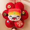 Handmade Red Flower Pendant Horse Design Spring Festival Door Hanging  Atmosphere Decoration