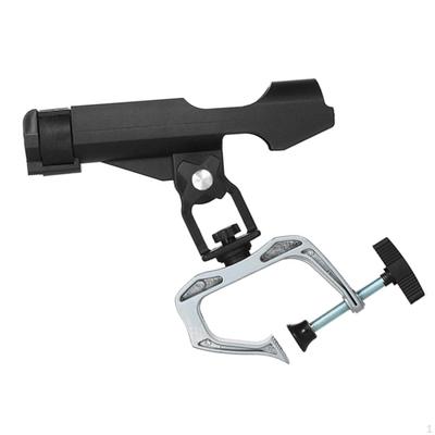 Fishing Rods Holder, Pole Holders Rack Rotate Degrees Stand Swivel Clamp On Trolling Holder