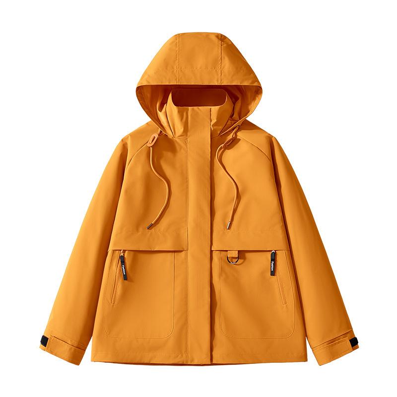 Outdoor Jacket Jacket Women's Tooling Multi-pocket Loose Casual Trendy Brand Hooded