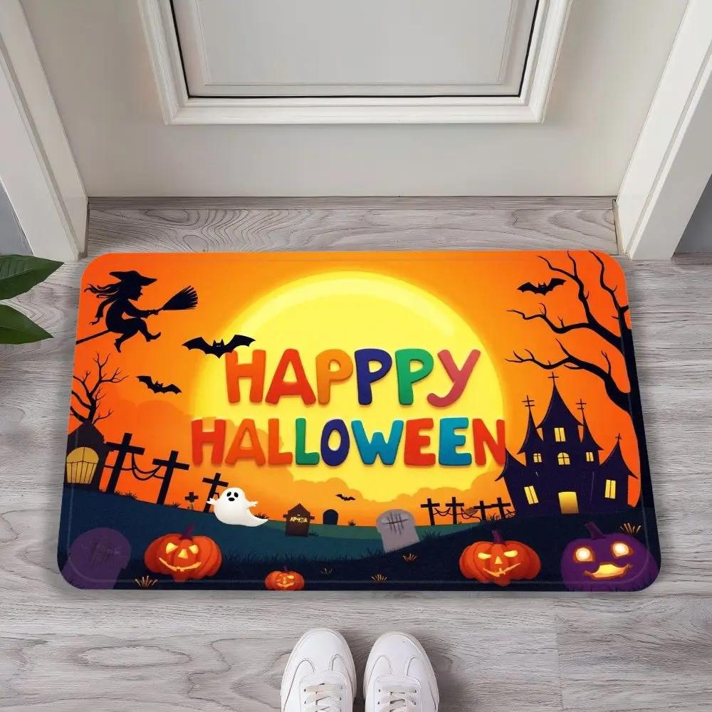 Halloween Carpet, Entrance Door, Foyer, Floor Mat, Bedroom, Bathroom, Festival Set, Scream Mat, Home Decoration