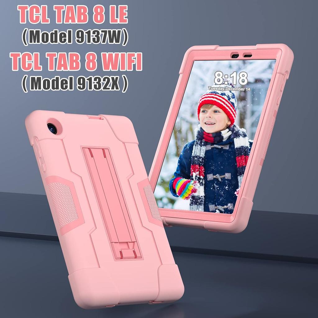 Case for TCL Tab 8 LE&WiFi and Lenovo Tab One 8.7"/K9 TB305 FU M8 M9 M10 M11  Heavy Duty Rugged Full-Body Hybrid Shockproof Drop Protection Cover