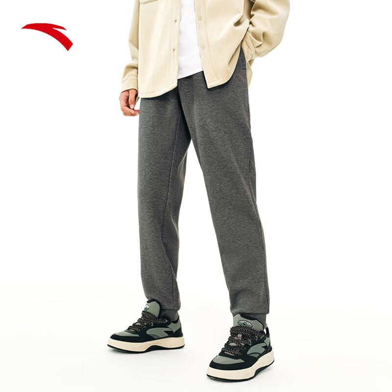 Anta Men s Fleece-Lined Tapered Sweatpants M