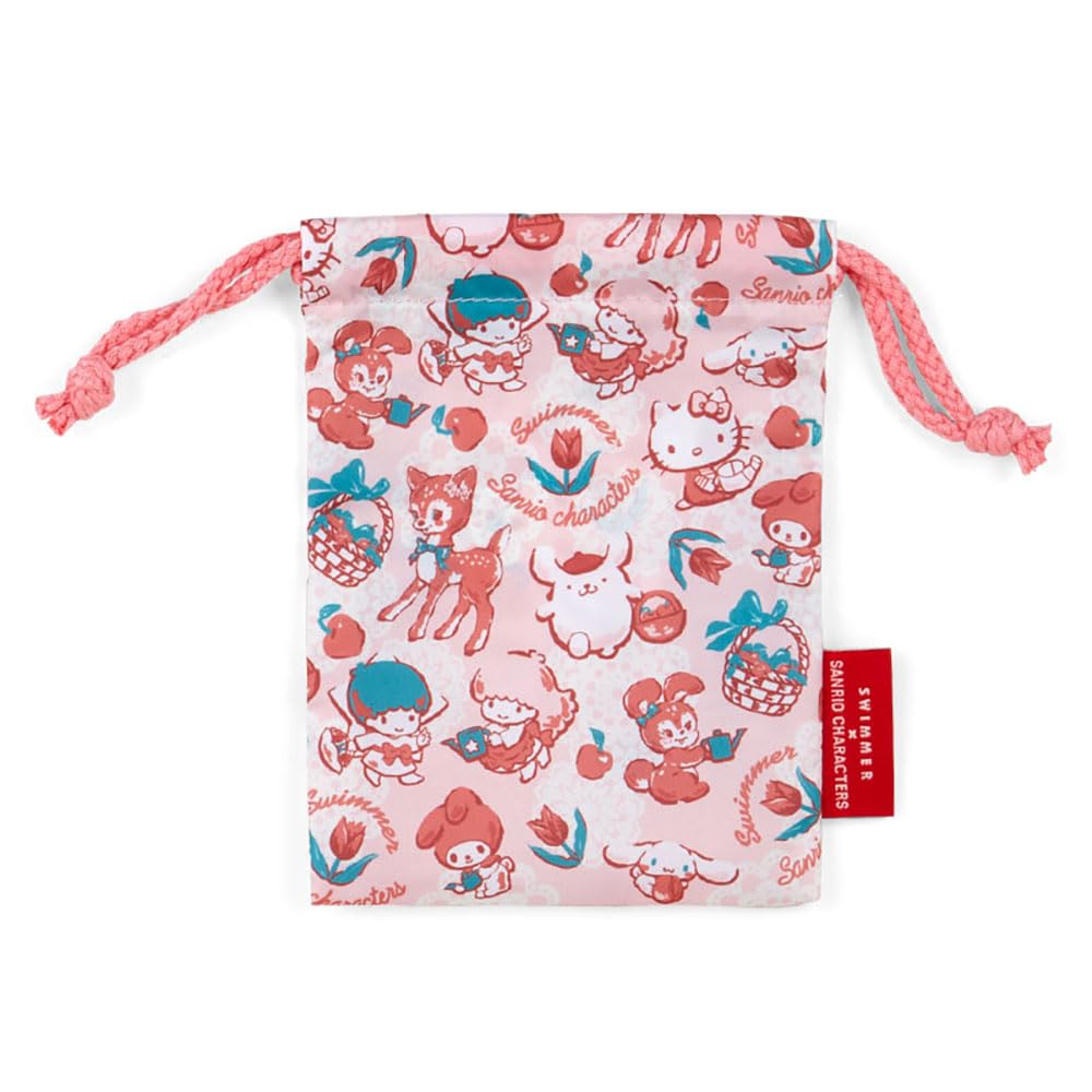Sanrio Набір мішечків на шнурку SWIMMER x SANRIO CHARACTERS Персонажі Sanrio 24 x 20 x Персонаж 483770 SANRIO 0.5см