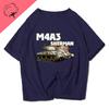 World War Ii Tank World Tiger M4 Military Enthusiast Short Sleeved TShirt Cotton Vintage Unisex Clothes