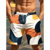 Men's Beach Shorts, Men's Shorts, Modern Simple Style Geometric Color Block Pattern Printing, Sports Shorts, Thin Shorts, Casual Shorts, Quarter Pants