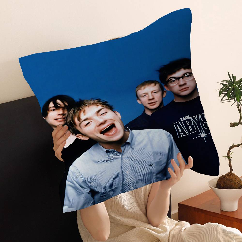 B-Blur Banda de Rock Foto Personalizada Texto Cojines Decorativos para el Hogar Regalos para el Hogar 45x45cm