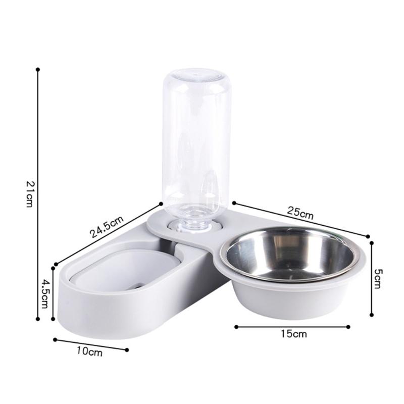 Small Dog Automatic Feeders 18oz Water Dispenser for Cage Water Fountains Pet Bowl for Small Animals