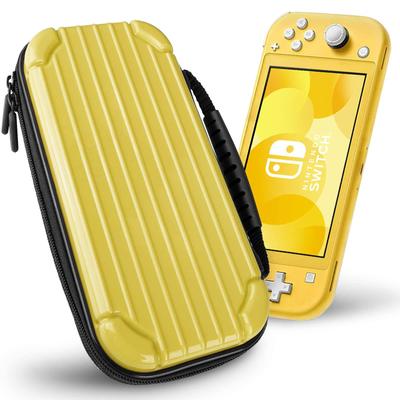 Switch Lite נרתיק קשיח לאחסון ונשיאה, מחזיק 10 משחקים, נרתיק צהוב מלא, פאוץ', תיק, כרטיסים, עמיד בפני אבק, עמיד בפני לכלוך, עמיד בפני זעזועים, הגנה,