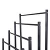Bathroom Stand with 4 Arms, Loft Style, Black Hanger, Metal Loft Holder