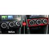 Carbon Fiber Air Conditioner Switch Knob Cover Trim Fit For Subaru WRX 2015-