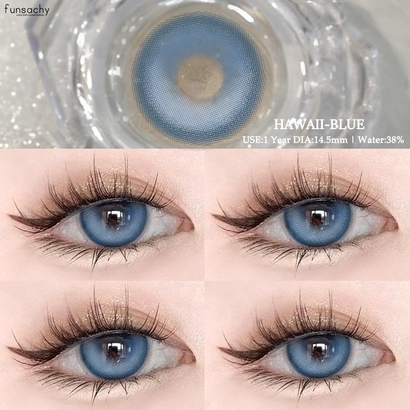 FUNSACHY Farbige graue Pupillen Natürliche Kontaktlinsen für die Augen Braune Kontaktlinsen Schöne Kosmetik Koreanische weiche Augenlinse