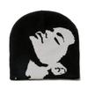 Temu Head Jacquard Wool Hat Personalized Street Cold Hat Brimless Hat Men's and Women's Jacquard Knitted Hat